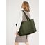 KALIDI Shopper Tasche Damen Handtasche Groß Arbeitstasche Uni Tasche Damen-Shopper Tote Bag Grün FüR Arbeit, School, BüRo, Schule