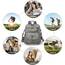 Puwuzixi Frauen Rucksack Wasserdicht Anti-Diebstahl Leichtgewicht PU Mode Reisen Mehrzweck Cabrio Geldbörse Umhängetasche Handtasche Rucksack（Grey）