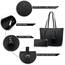 TANTOMI Handtaschen für Damen, 39,6 cm (15,6 Zoll), PU-Leder, Schultertasche, Laptoptasche, leicht, stilvoll, Designer-Schulhandtasche mit Damengeldbörse und Kartenhalter für Einkaufen, Arbeit, Reisen