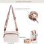 TIAASTAP Damen Umhängetasche Klein Leder Handtasche Crossbody Bag Crossbag Schultertasche Damen Tasche Moderne Taschen mit breitem Schultergurt und 3 Fächern