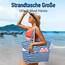 Strandtasche XXL Familie Große Beach Bag Badetasche mit Reißverschluss Shopper Damen, Leicht Faltbare Grosse Schwimmbadtasche, Urlaub Must Have Einkaufstaschen für Reisen Einkaufen Picknick Alltag