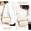 TIAASTAP Damen Umhängetasche Klein Leder Handtasche Crossbody Bag Crossbag Schultertasche Damen Tasche Moderne Taschen mit breitem Schultergurt und 3 Fächern