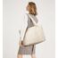 KALIDI Shopper Tasche Damen Groß Handtasche Arbeitstasche Uni Tote Bag Beige für Arbeit, Schule, Büro