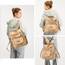 Puwuzixi Frauen Rucksack Wasserdicht Anti-Diebstahl Leichtgewicht PU Mode Reisen Mehrzweck Cabrio Geldbörse Umhängetasche Handtasche Rucksack（Kakhi）
