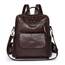 Puwuzixi Frauen Rucksack Wasserdicht Anti-Diebstahl Leichtgewicht PU Mode Reisen Mehrzweck Cabrio Geldbörse Umhängetasche Handtasche Rucksack（Chocolate）