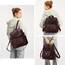 Puwuzixi Frauen Rucksack Wasserdicht Anti-Diebstahl Leichtgewicht PU Mode Reisen Mehrzweck Cabrio Geldbörse Umhängetasche Handtasche Rucksack（Chocolate）