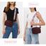 TIAASTAP Damen Umhängetasche Klein Leder Handtasche Crossbody Bag Crossbag Schultertasche Damen Tasche Moderne Taschen mit breitem Schultergurt und 3 Fächern