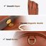 OSOCE Crossbody Damen Klein Brusttasche PU Leder Sling Bag Diebstahlsicher Crossbag Damen Schulterrucksack Vielseitige Umhängetasche für Reisen und mehr in Braun Weiß und Schwarz