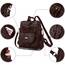 Puwuzixi Frauen Rucksack Wasserdicht Anti-Diebstahl Leichtgewicht PU Mode Reisen Mehrzweck Cabrio Geldbörse Umhängetasche Handtasche Rucksack（Chocolate）