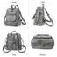 Puwuzixi Frauen Rucksack Wasserdicht Anti-Diebstahl Leichtgewicht PU Mode Reisen Mehrzweck Cabrio Geldbörse Umhängetasche Handtasche Rucksack（Grey）