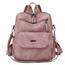 Puwuzixi Frauen Rucksack Wasserdicht Anti-Diebstahl Leichtgewicht PU Mode Reisen Mehrzweck Cabrio Geldbörse Umhängetasche Handtasche Rucksack（Pink）