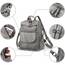 Puwuzixi Frauen Rucksack Wasserdicht Anti-Diebstahl Leichtgewicht PU Mode Reisen Mehrzweck Cabrio Geldbörse Umhängetasche Handtasche Rucksack（Grey）