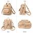 Puwuzixi Frauen Rucksack Wasserdicht Anti-Diebstahl Leichtgewicht PU Mode Reisen Mehrzweck Cabrio Geldbörse Umhängetasche Handtasche Rucksack（Kakhi）