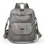 Puwuzixi Frauen Rucksack Wasserdicht Anti-Diebstahl Leichtgewicht PU Mode Reisen Mehrzweck Cabrio Geldbörse Umhängetasche Handtasche Rucksack（Grey）