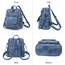 Puwuzixi Frauen Rucksack Wasserdicht Anti-Diebstahl Leichtgewicht PU Mode Reisen Mehrzweck Cabrio Geldbörse Umhängetasche Handtasche Rucksack（Blue）