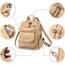 Puwuzixi Frauen Rucksack Wasserdicht Anti-Diebstahl Leichtgewicht PU Mode Reisen Mehrzweck Cabrio Geldbörse Umhängetasche Handtasche Rucksack（Kakhi）