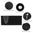 OSDUE Kettentasche, Clutch Damen, Samt Abendtasche, Elegante Envelope Tasche Kettentasche Schultertaschen für Hochzeit Party Freizeit Date (Schwarz)