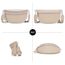 LANXINGLUO Bauchtasche Damen umhängetasche Damen mittelgroß Crossbody Bag Mit Kreditkartenfach und 2 Schultergurten Bags for Women hellkhaki