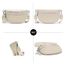LANXINGLUO bauchtasche damen beige umhängetasche damen mittelgroß crossbody bag Mit Kreditkartenfach und 2 Schultergurten bags for women