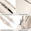 TIAASTAP Damen Umhängetasche Klein Leder Handtasche Crossbody Bag Crossbag Schultertasche Damen Tasche Moderne Taschen mit breitem Schultergurt und 3 Fächern