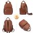 LOVEVOOK Kleiner Leder Rucksack Damen Klein Cityrucksack Handtasche 2 in 1 Wasserdicht Tagesrucksack Mini Backpack Women Elegant Casual Daypack für Reise Freizeit Einkauf Arbeit