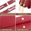 HNOOM Handytasche zum Umhängen Kleine Handy Umhängetasche Damen PU Leder Handytasche mit Geldbörse zum Umhängen Crossbody Schultertasche mit Kartenfächer, Verstellbarem Schultergurt (Weinrot)