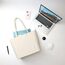 KALIDI Wasserdichte Tote Bag mit Reißverschluss – Leichte Shopper Schulter Tasche für Arbeit Uni,Beige