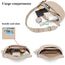 LANXINGLUO Bauchtasche Damen umhängetasche Damen mittelgroß Crossbody Bag Mit Kreditkartenfach und 2 Schultergurten Bags for Women hellkhaki