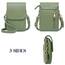 Roulens kleine Handy Umhängetasche Damen, Handytasche mit Geldbörse zum Umhängen, PU Leder Tasche damen für Frauen Designer, verstellbarer Riemen und Schlüsselanhänger