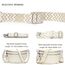 LANXINGLUO bauchtasche damen beige umhängetasche damen beige crossbody bag Mit Kreditkartenfach und 2 Schultergurten gürteltasche damen