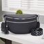 LANXINGLUO bauchtasche damen grau umhängetasche damen mittelgroß crossbody bag Mit Kreditkartenfach und 2 Schultergurten bags for women
