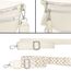 LANXINGLUO Bauchtasche Damen beige umhängetasche Damen mittelgroß Crossbody Bag Mit Kreditkartenfach und 2 Schultergurten Bags for Women