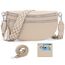 LANXINGLUO Bauchtasche Damen umhängetasche Damen mittelgroß Crossbody Bag Mit Kreditkartenfach und 2 Schultergurten Bags for Women hellkhaki