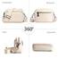 TIAASTAP Damen Umhängetasche Klein Leder Handtasche Crossbody Bag Crossbag Schultertasche Damen Tasche Moderne Taschen mit breitem Schultergurt und 3 Fächern