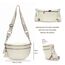 LANXINGLUO bauchtasche damen beige umhängetasche damen beige crossbody bag Mit Kreditkartenfach und 2 Schultergurten gürteltasche damen