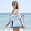 Lekespring Strandtasche Damen Groß mit Reißverschluss, Badetasche XXL Familie Saunatasche Reisetasche Beach Tote Bag für Strand Reisen Einkaufen u.Sport (Meeresbiologie)