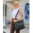 Prite Shopper Tasche Damen Groß Cord Tasche Tote Bag mit Verstellbarem Schultergurt für College Schule Arbeit Reisen Einkaufen（Grau）
