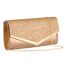 OSDUE Kettentasche, Clutch Damen, Glitzer Abendtasche, Elegante Envelope Tasche Kettentasche Schultertaschen für Hochzeit Party Freizeit Date