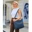 Prite Shopper Tasche Damen Groß Cord Tasche Tote Bag mit Verstellbarem Schultergurt für College Schule Arbeit Reisen Einkaufen（Blau）