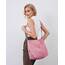 Prite Shopper Tasche Damen Groß Cord Tasche Tote Bag mit Verstellbarem Schultergurt für College Schule Arbeit Reisen Einkaufen（Rosa）