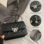 Travistar Kleine Handtasche Damen Umhängetasche Damen Klein Tasche Niedlich Schultertasche Gesteppt PU Leder Crossbody Bag für Mädchen Frauen mit Kette Schulterriemen, Silber
