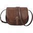 AFKOMST Crossbody-Tasche für Damen, kleine Umhängetasche, Vintage-Sattelhandtaschen, veganes Leder, Brown5, Small