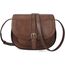 AFKOMST Crossbody-Tasche für Damen, kleine Umhängetasche, Vintage-Sattelhandtaschen, veganes Leder, Brown5, Small