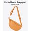 Expatrié Bauchtasche Damen Orange - Alice Small - Gürteltasche für Festival, Reisen & Alltag aus Veganem Leder - Brusttasche Stylisch - Wasserabweisend
