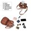 AFKOMST Umhängetasche für Damen Kleiner Beutel und Schultertasche Vintage Sattel Handtaschen Veganes Leder, Small