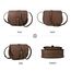 AFKOMST Umhängetasche Damen Klein, Frauen PU Leder Schultertaschen, Handtasche Damen, mit Verstellbar Abnehmbar Schultergurt