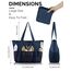 HOMESPON Strandtasche Damen mit Reißverschluss Große Wasserdicht Mesh Badetasche Familie Faltbar Beach Tote Bag Shopper