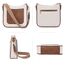 BOSTANTEN umhängetasche damen mittelgroß Handtaschen damen-schultertaschen aus PU Leder shopper tasche für Frauen Hobo Crossbody Bags mit verstellbarem Farbigem Riemen Beige Braun