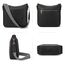 BOSTANTEN umhängetasche damen mittelgroß Handtaschen damen-schultertaschen aus PU Leder shopper tasche für Frauen Hobo Crossbody Bags mit verstellbarem Farbigem Riemen Schwarz