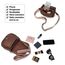 AFKOMST Umhängetasche für Damen Kleiner Beutel und Schultertasche Vintage Sattel Handtaschen Veganes Leder, Small